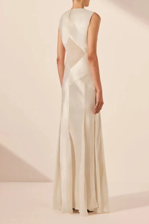 Vestido Weitese con escote en V profundo, sin mangas, largo hasta el suelo, elegante vestido de fiesta, vestido de noche 