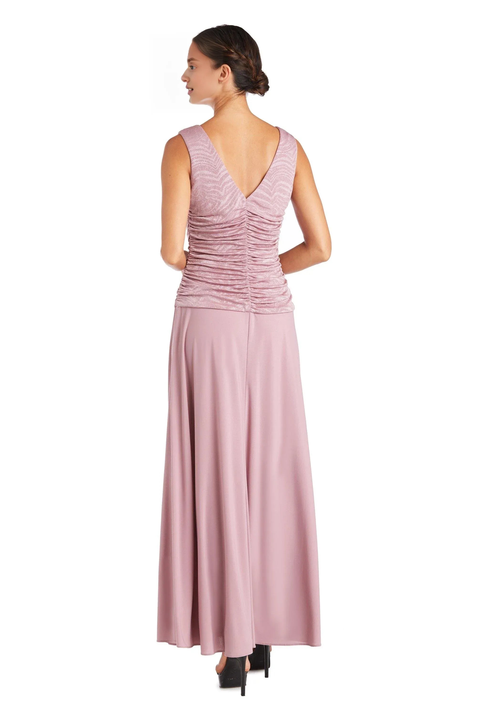 Weitese Dress Elegant Cowl Neck Dress Sleeveless Sheath/Column Floor-Length Prom Dress/Mother of the Bride Dress