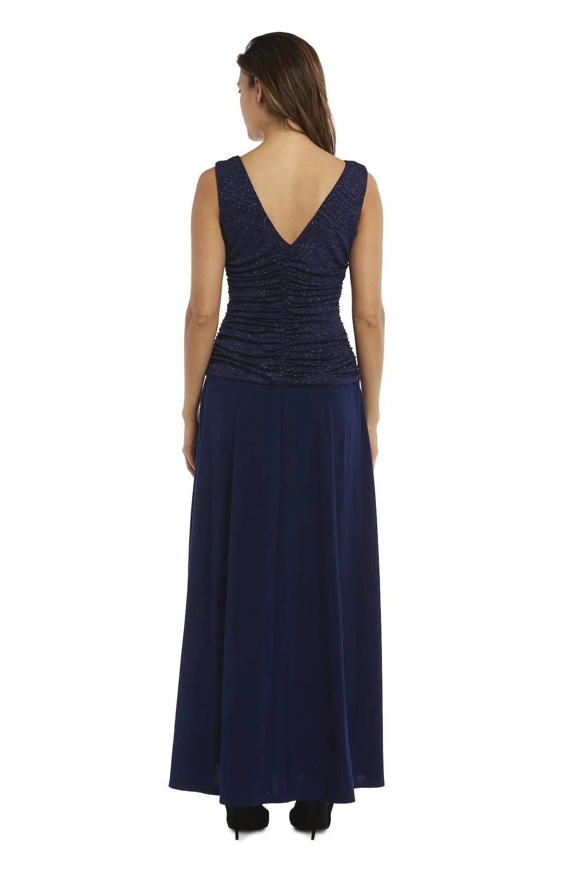 Weitese Dress Elegant Cowl Neck Dress Sleeveless Sheath/Column Floor-Length Prom Dress/Mother of the Bride Dress