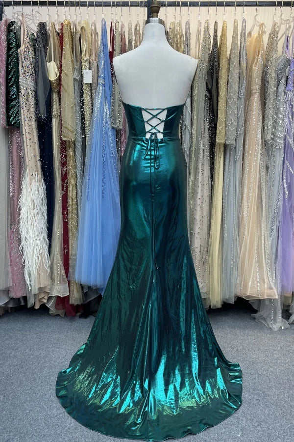 Weitese Dress Elegant Sheath V Neck Sleeveless Pleated Leather Prom Party Dress Criss Cross Straps Evening Party Dress