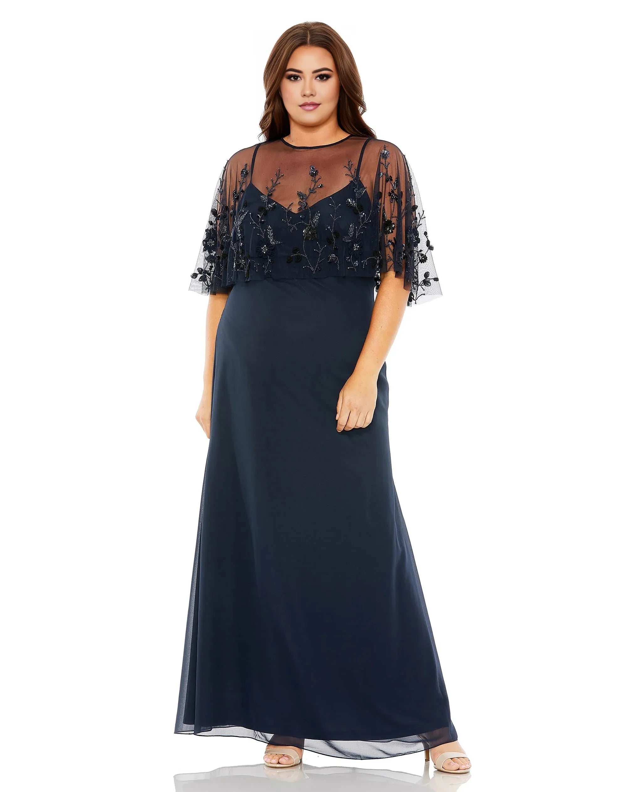 Weitese Dress Elegant Straight Tube Sleeveless with Cape Formal Dress Spaghetti Straps Mother of the Bride Dress