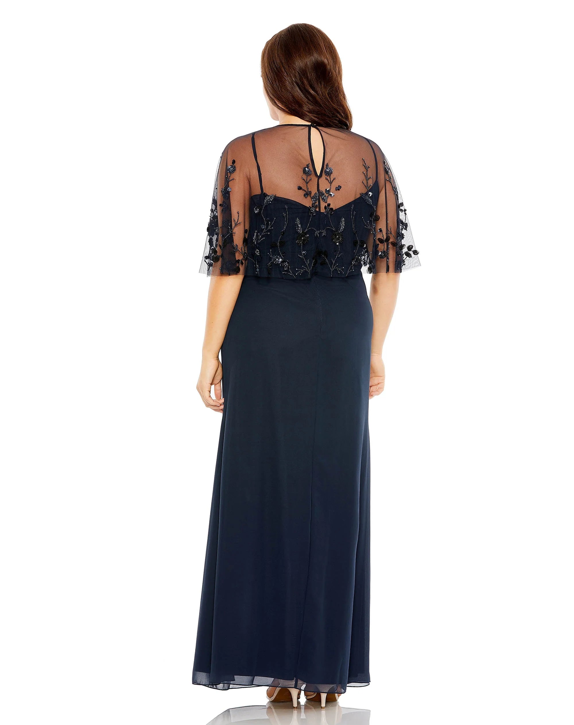 Weitese Dress Elegant Straight Tube Sleeveless with Cape Formal Dress Spaghetti Straps Mother of the Bride Dress