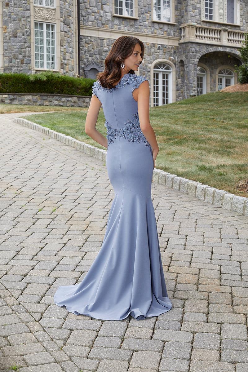 Weitese Dress Elegant V Neck Cap Sleeve Prom Dress Mermaid Ruched Mother Of The Bride With Sweep Train