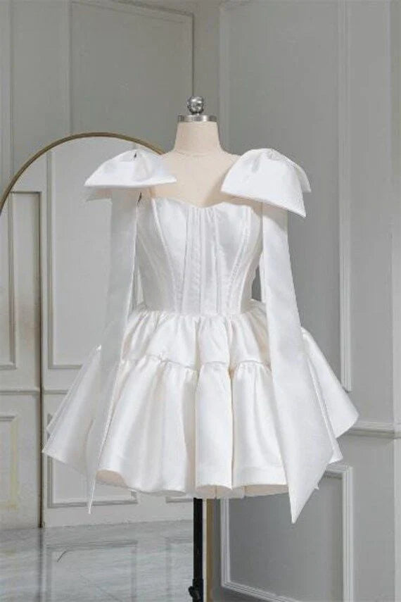 Weitese Dress Formal Women's Dresses Sweet A Line Short Homecoming Dress White Party Gown Prom Dress In Store