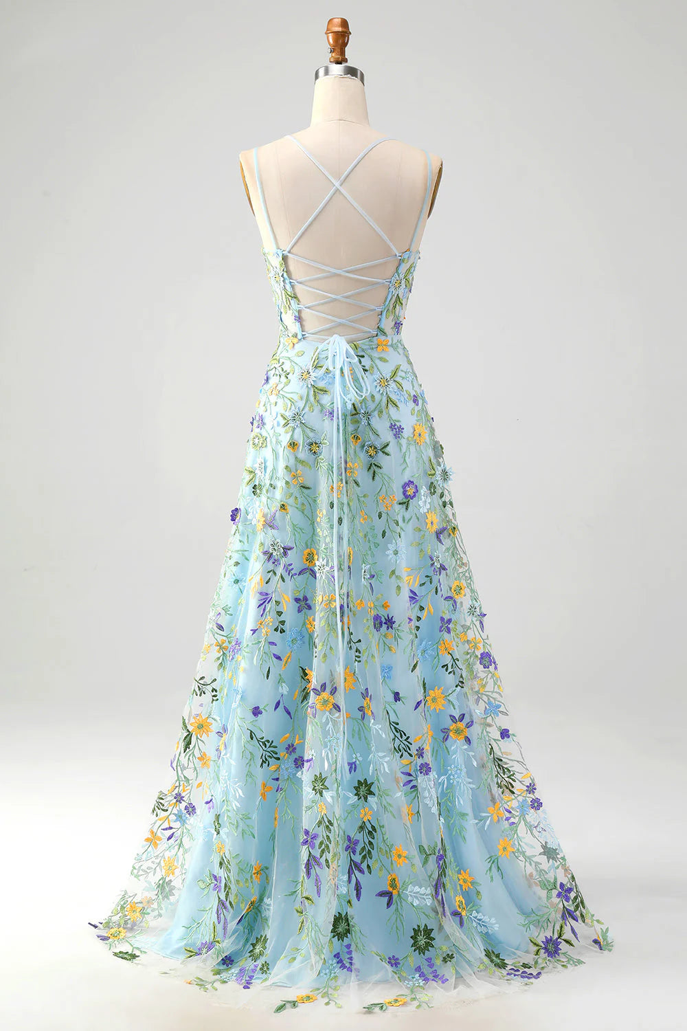 Robe Weitese, magnifique robe trapèze à bretelles spaghetti, violet clair, avec des appliques, robe de bal 