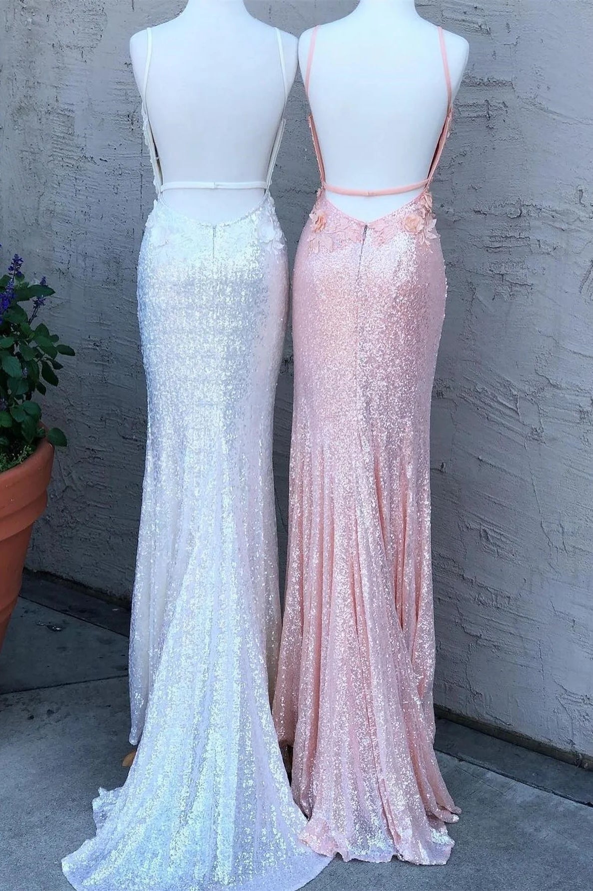 Vestido Weitese azul claro con lentejuelas, vestido formal ajustado con flores 3D, vestido de fiesta 