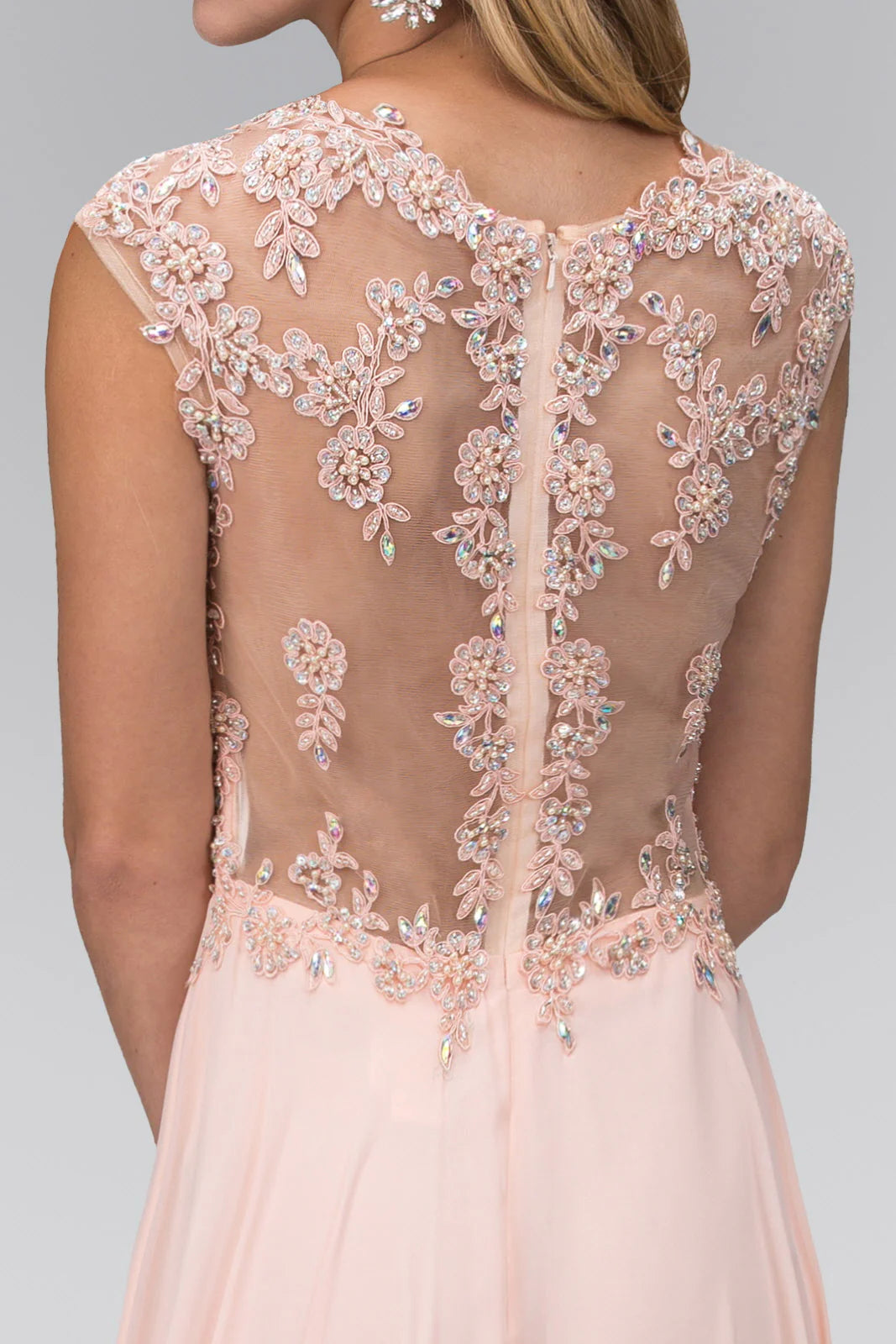 Weitese Dress Long Formal Cap Sleeve Ruched Bodice Prom Dress Chiffon Mother of the Bride Dress Bridesmaid Dress