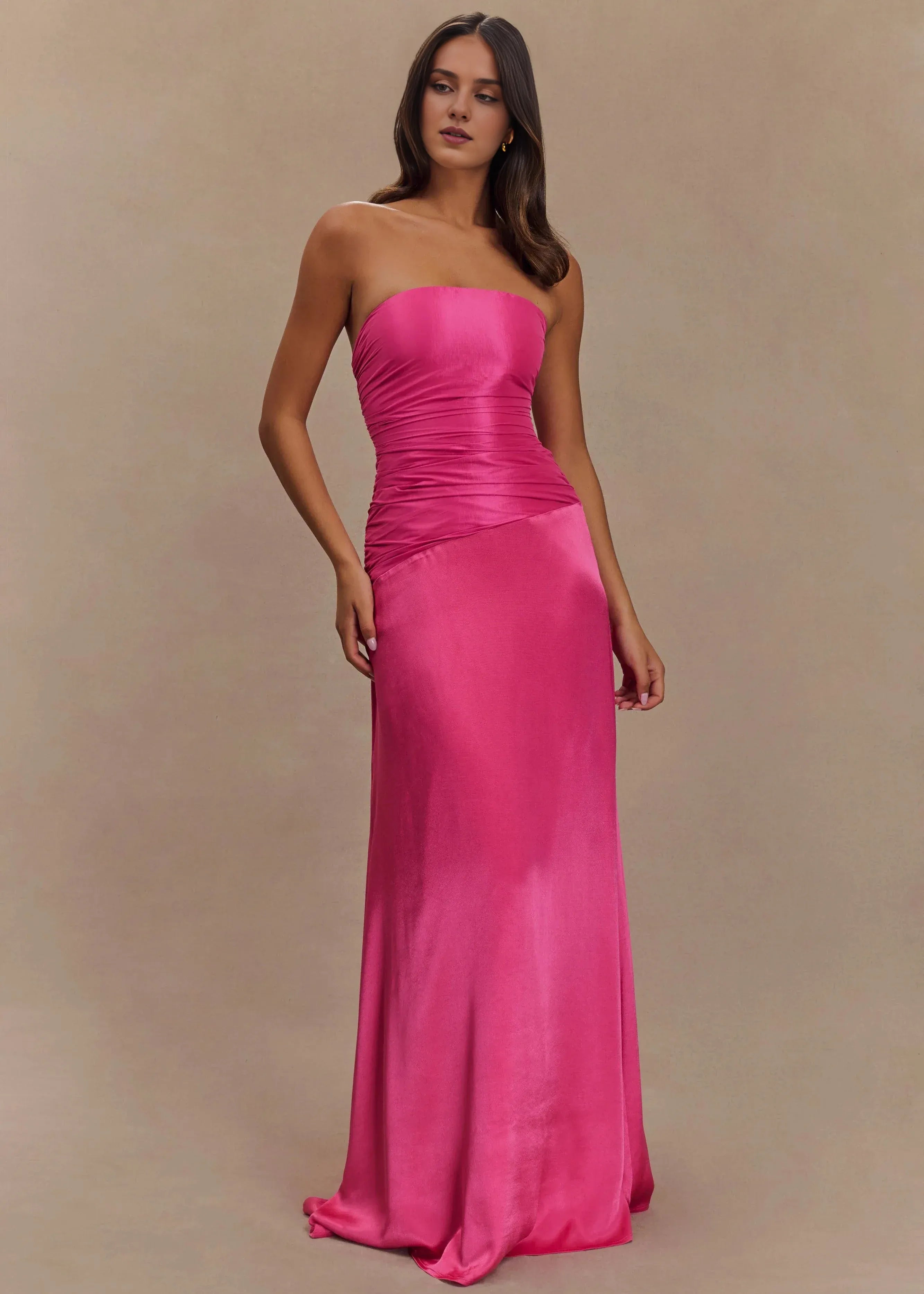 Weitese Dress Mermaid Sexy Formal Prom Party Dress Off-The-Shoulder Floor Length Sleeveless Wedding Guest Dress Pleats Prom Dress