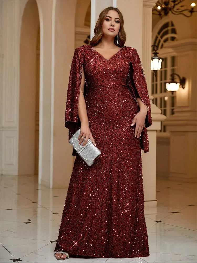 Robe Weitese grande taille rose châle brillant magnifique robe de soirée de salle de bal robe de soirée de mariage robe de bal pour femme 