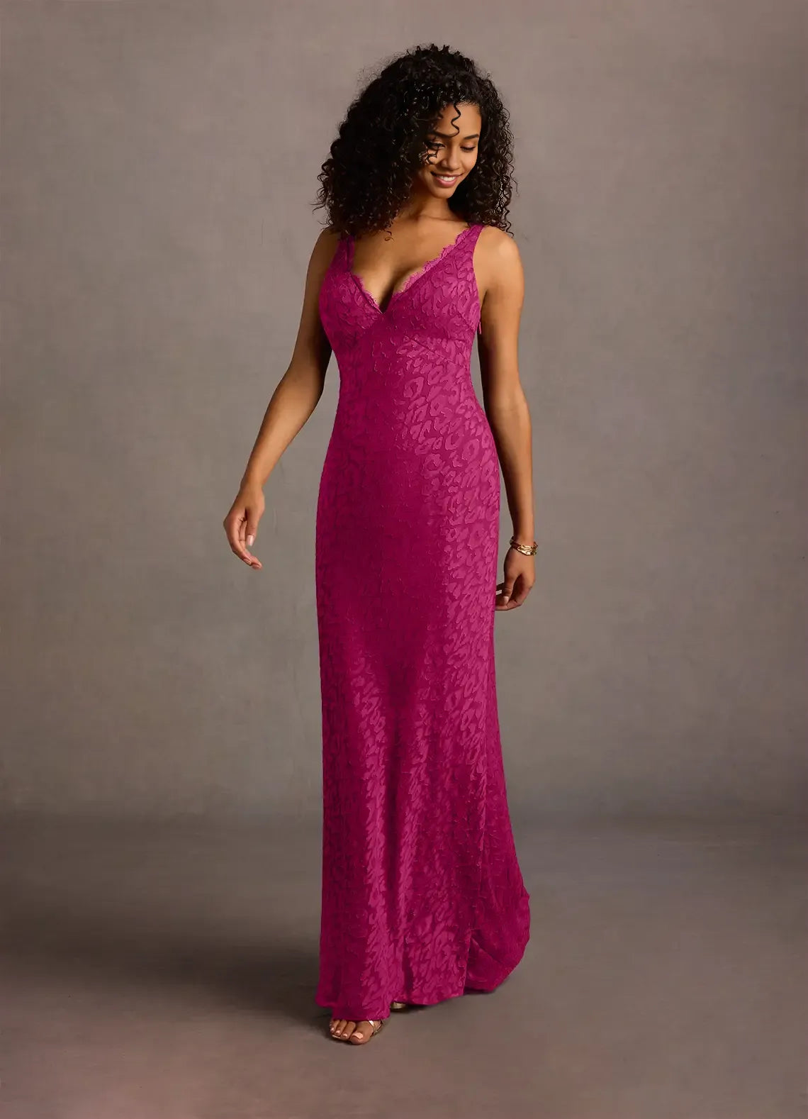 Weitese Dress Regular Straps Deep V Neck Elegant Lace Appliques Maxi Dress Sleeveless Mermaid Backless Prom Dress