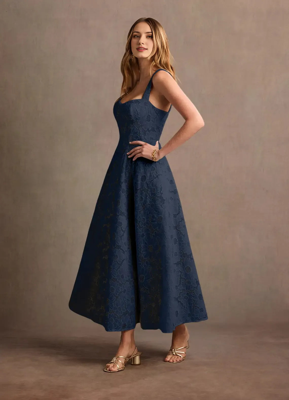 Robe Weitese à bretelles régulières, élégante robe longue en cœur, robe de bal, robe de soirée moderne en dentelle, robe trapèze blanche 