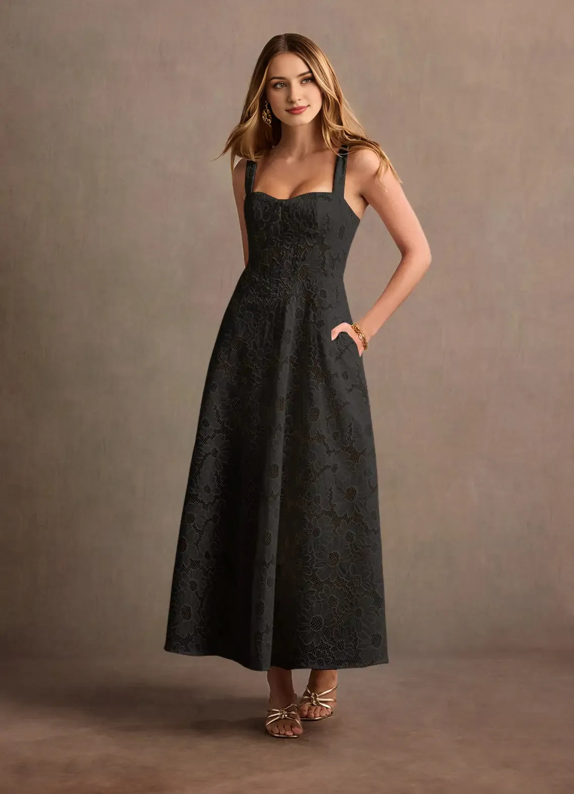 Robe Weitese à bretelles régulières, élégante robe longue en cœur, robe de bal, robe de soirée moderne en dentelle, robe trapèze blanche 