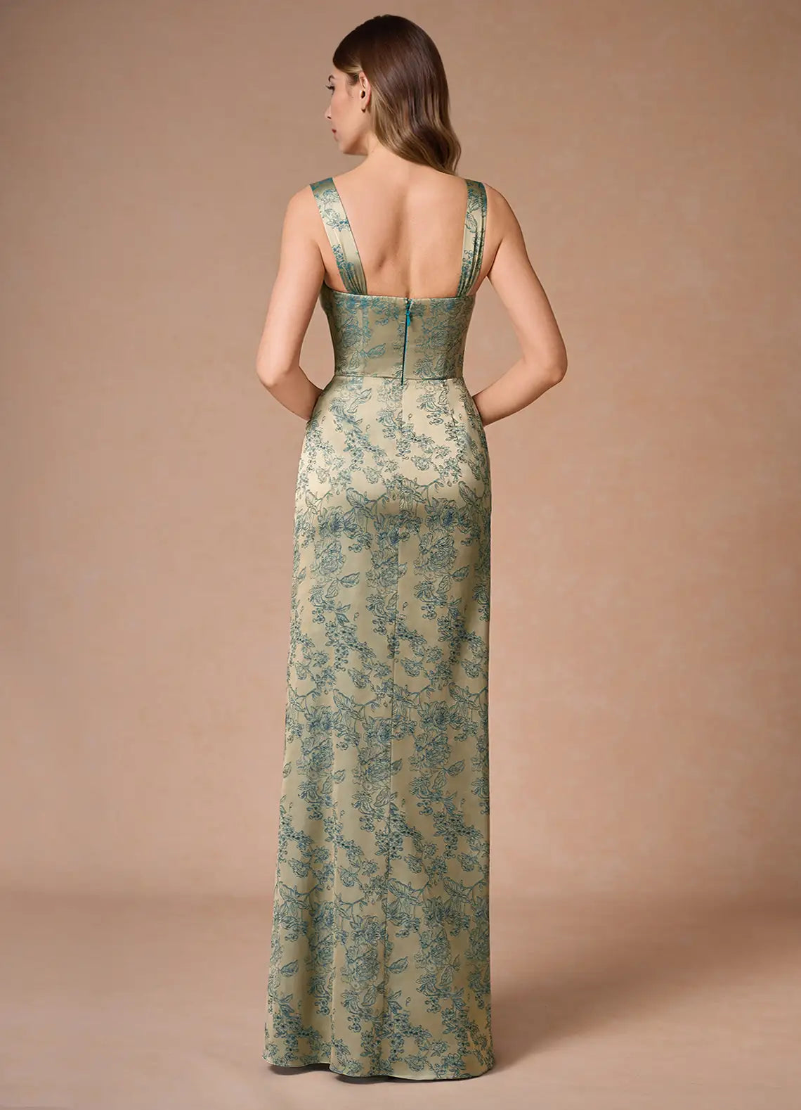 Robe Weitese à bretelles régulières, sans manches, robe de soirée romantique à imprimé floral, longueur au sol, robe de bal en cœur 