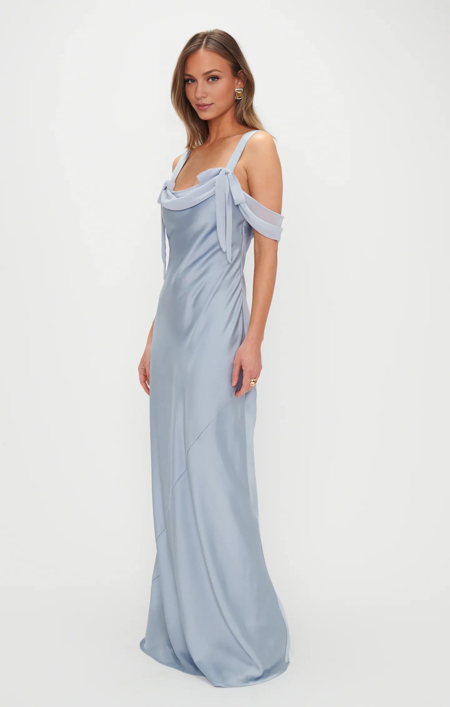 Weitese Dress Regular Straps Square Neck Sleeveless Maxi Dress Column Simple Backless Prom Dress