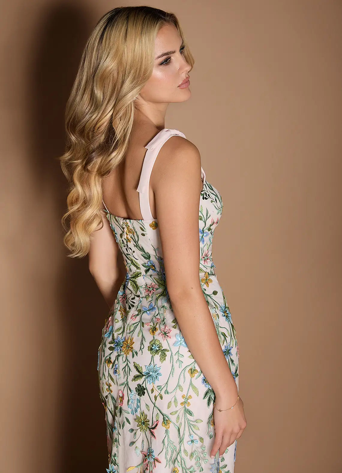 Weitese Dress Regular Straps Sweetheart Elegant Maxi Dress Prom Dress Backless Romantic Flower Mermaid Evening Dress