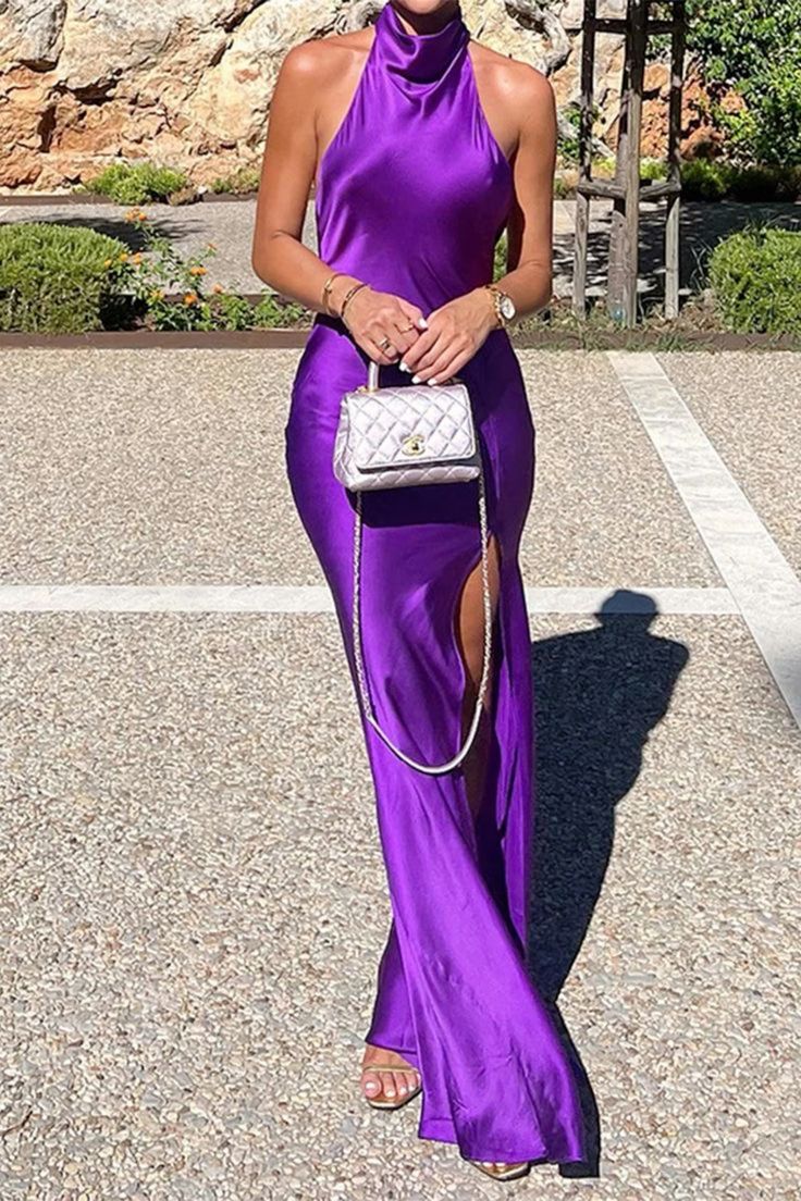 Weitese Dress Sexy Backless Long Prom Dresses Evening Dress With Side Slit Formal Wear Dresses
