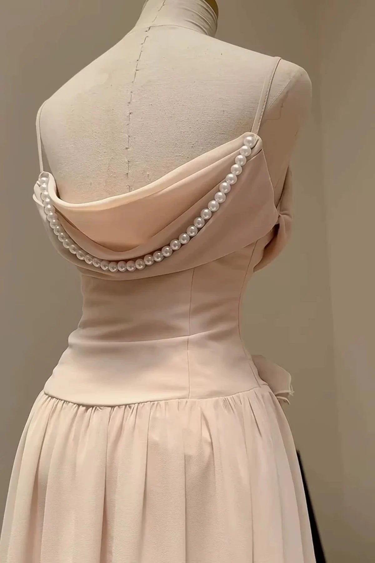 Robe Weitese à bretelles spaghetti, col bénitier, coupe trapèze, sans manches, à volants, robe de soirée, robe de bal 