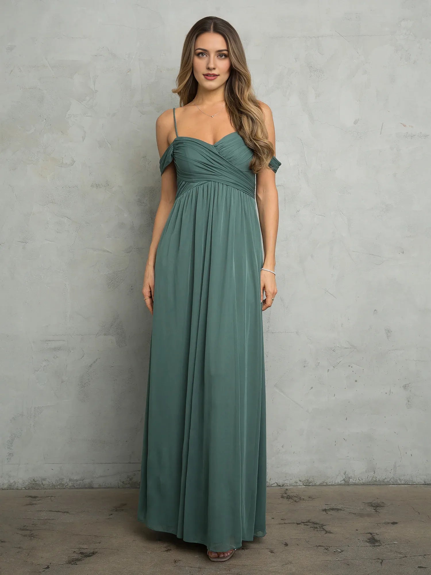 Robe Weitese à bretelles spaghetti, robe de bal formelle à fermeture éclair, sans manches, longueur au sol, robe de soirée trapèze 