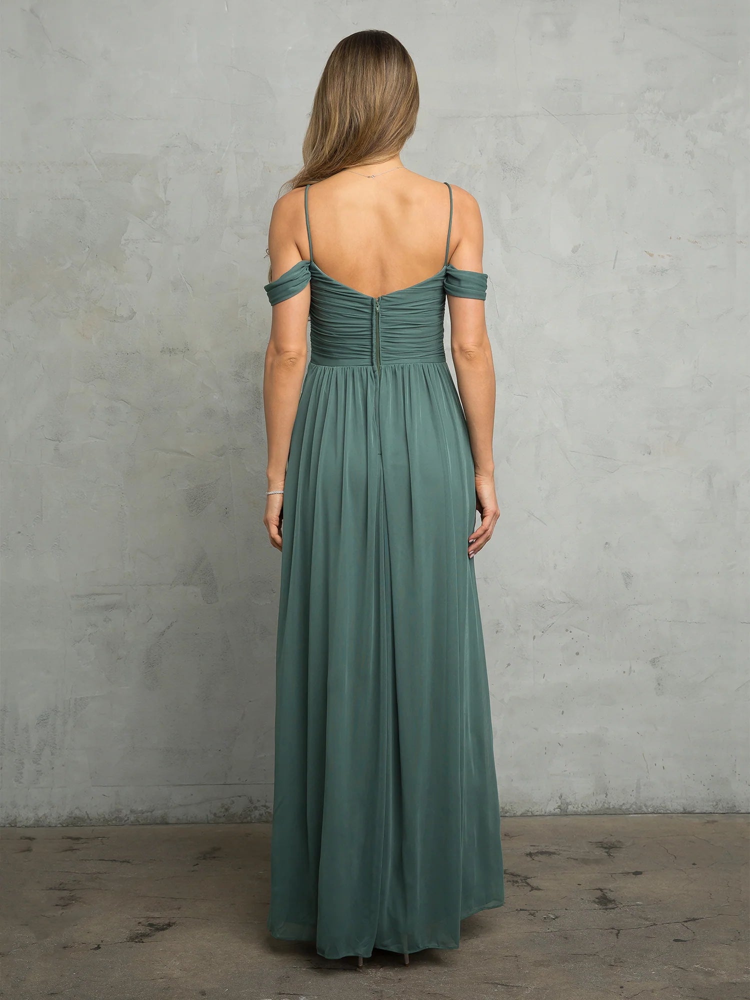 Robe Weitese à bretelles spaghetti, robe de bal formelle à fermeture éclair, sans manches, longueur au sol, robe de soirée trapèze 