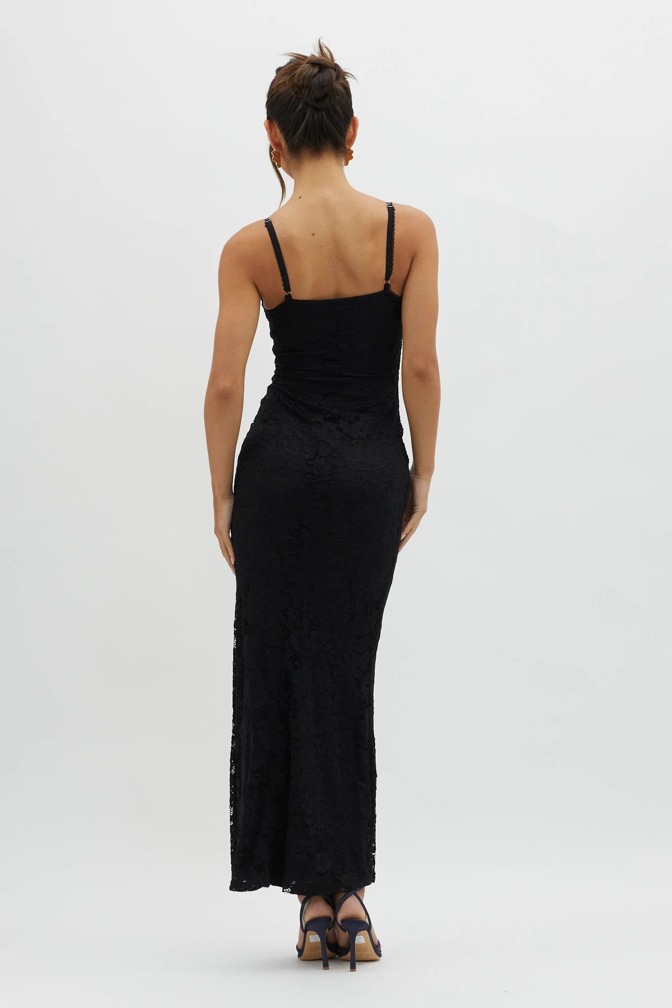 Weitese Dress Spaghetti Straps Sheath/Column Prom Dress Lace Dress White Sleeveless Party Dress Maxi Dress