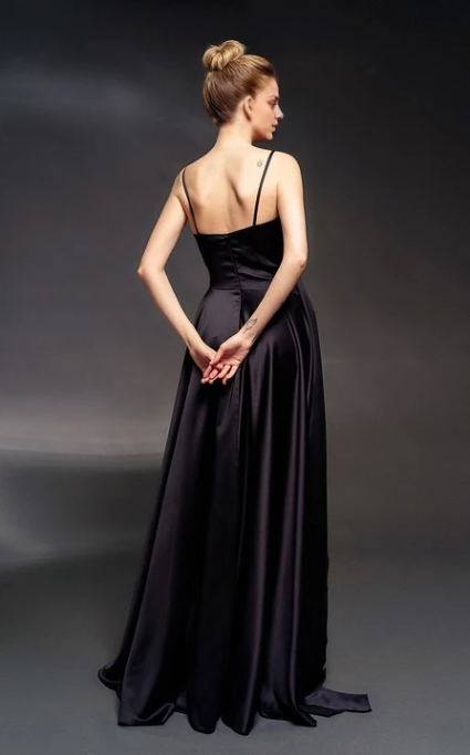 Weitese Dress Spaghetti Straps V-Neck Sleeveless Sheath Dress with Ruched Waist Prom Dress Formal Wear Dresses