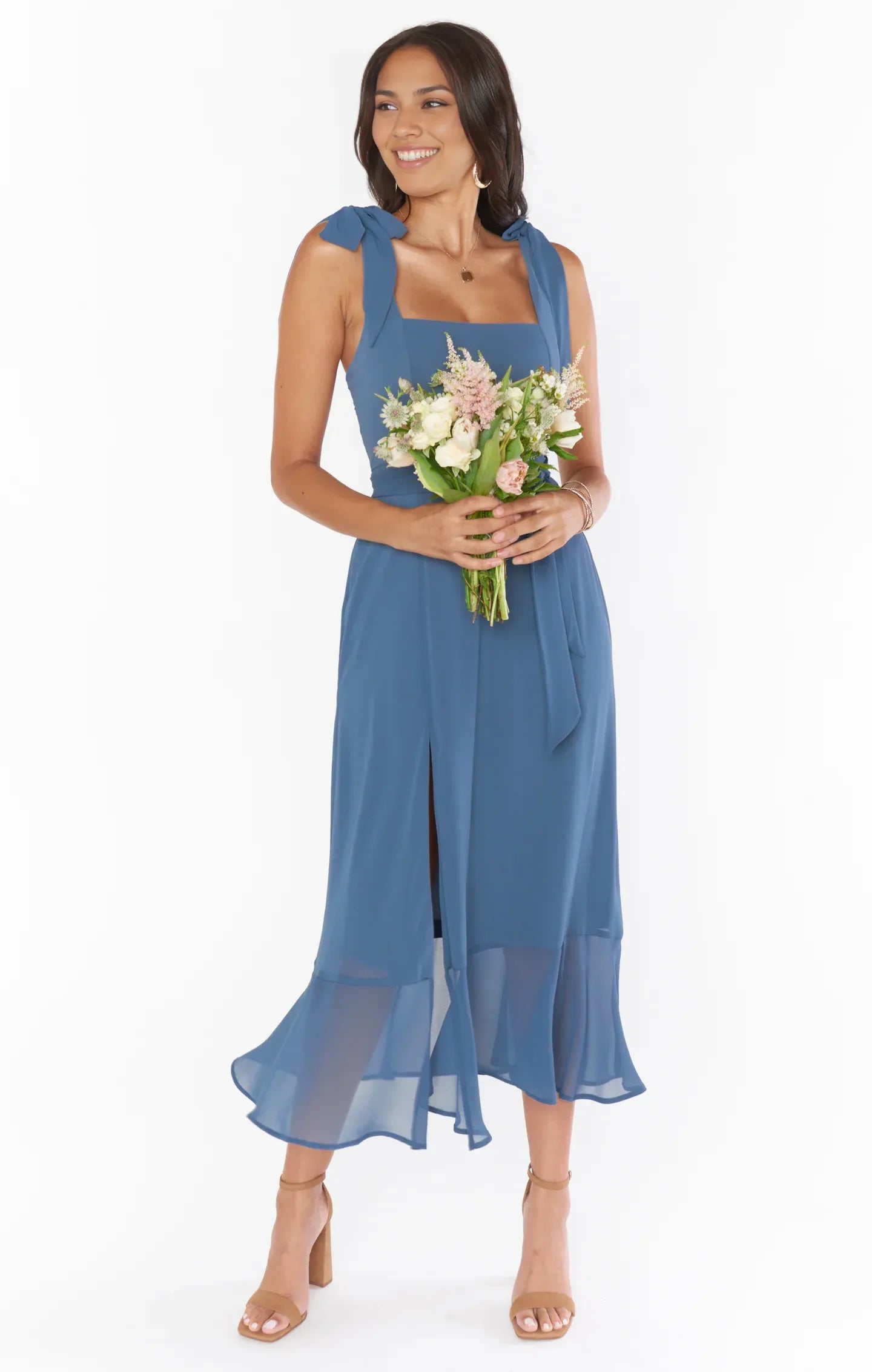 Weitese Dress Square Neck Emerald Sleeveless Maxi Dress Column Solid Color Backless Fashion Prom Dress