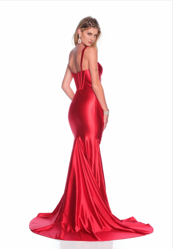 Weitese Dress Sweetheart V Neck Sleeveless Floor Length Corset Mermaid Prom Dress With Train