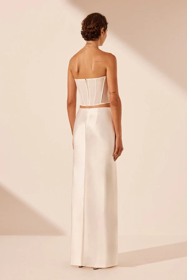 Vestido Weitese de dos piezas, sin tirantes y con ombligo revelador, vestido de fiesta informal 