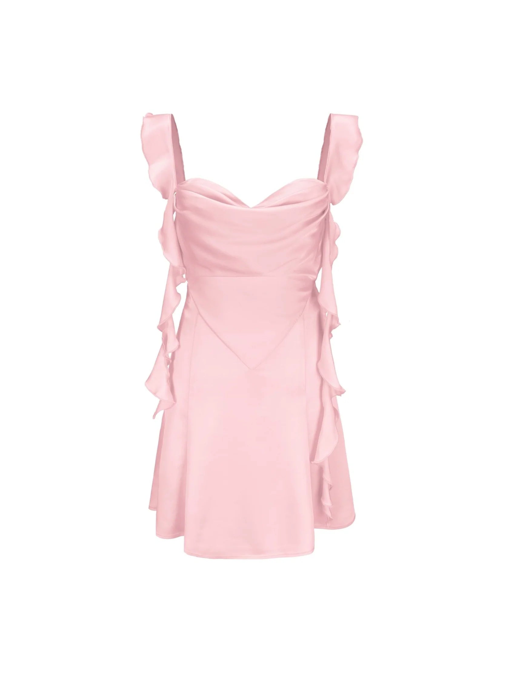 Weitese Dress Wide Straps Strapless Sleeveless Homecoming Dress Open Back White Mini Dress