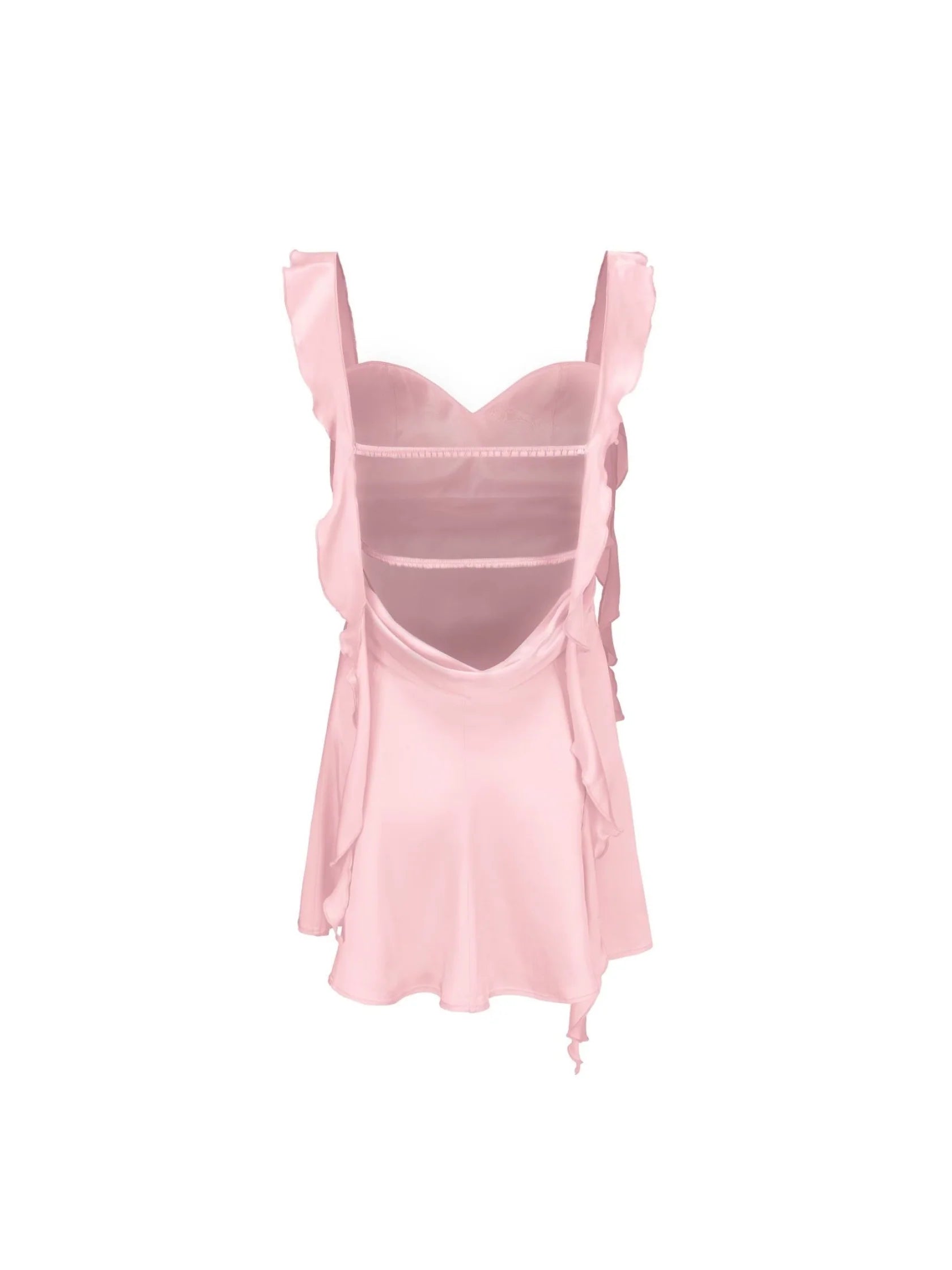 Weitese Dress Wide Straps Strapless Sleeveless Homecoming Dress Open Back White Mini Dress