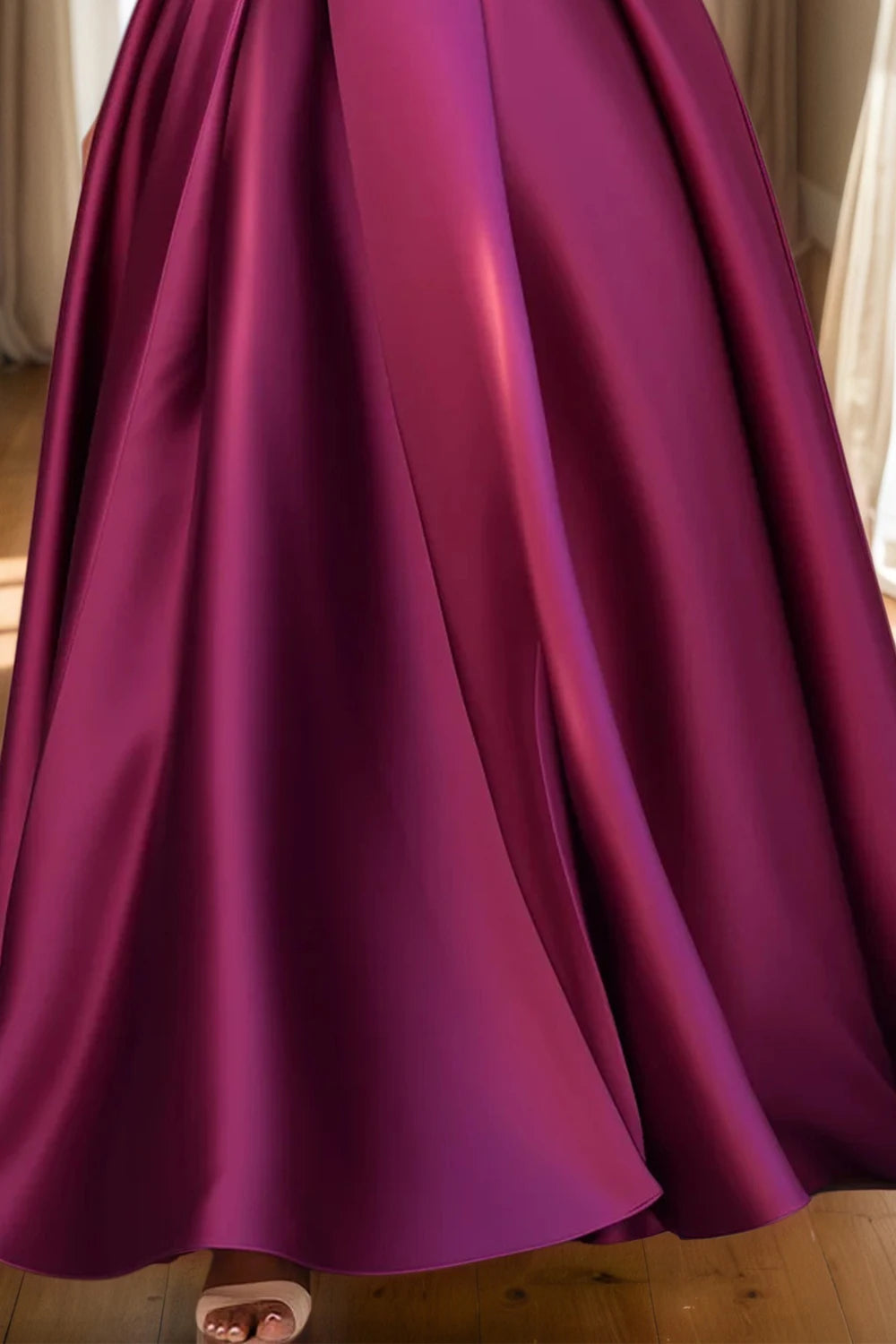 Robe Weitese pour femme, grande taille, robe de soirée, une manche, plissée, coupe trapèze, élégante, pour invité de mariage, cocktail, maxi, épaules dénudées, robe formelle, robe maman 
