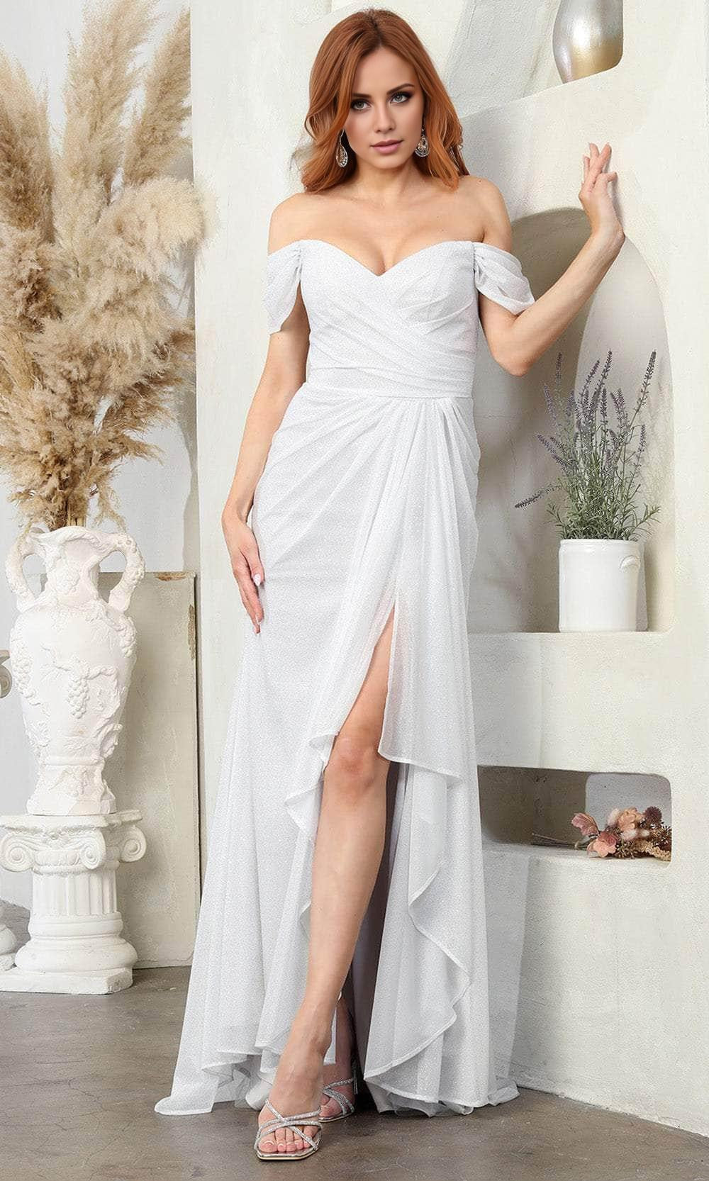Vestidos formales Weitese para mujer, plisados, con hombros descubiertos, corte alto-bajo, sin mangas, corte sirena, espalda descubierta, largo hasta el suelo, tiendas de vestidos de fiesta 