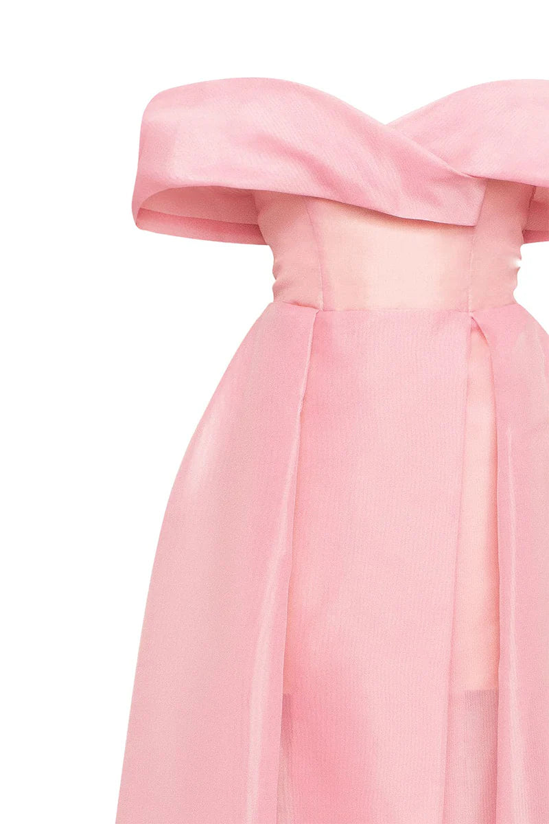 Weitese Prom Dress In Store A-line Off-the-Shoulder Train Maxi Dress With Slit Dresses Evening Wear