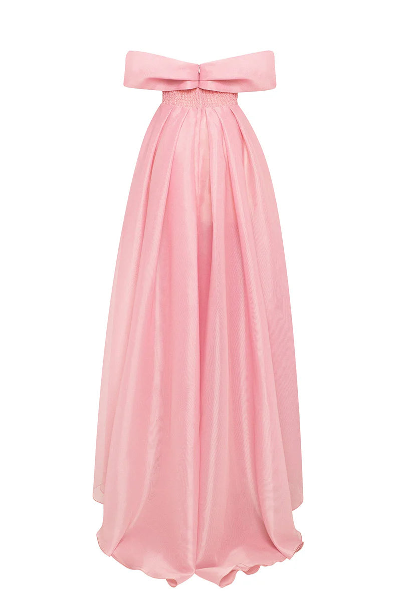 Weitese Prom Dress In Store A-line Off-the-Shoulder Train Maxi Dress With Slit Dresses Evening Wear