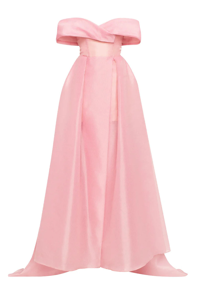 Weitese Prom Dress In Store A-line Off-the-Shoulder Train Maxi Dress With Slit Dresses Evening Wear