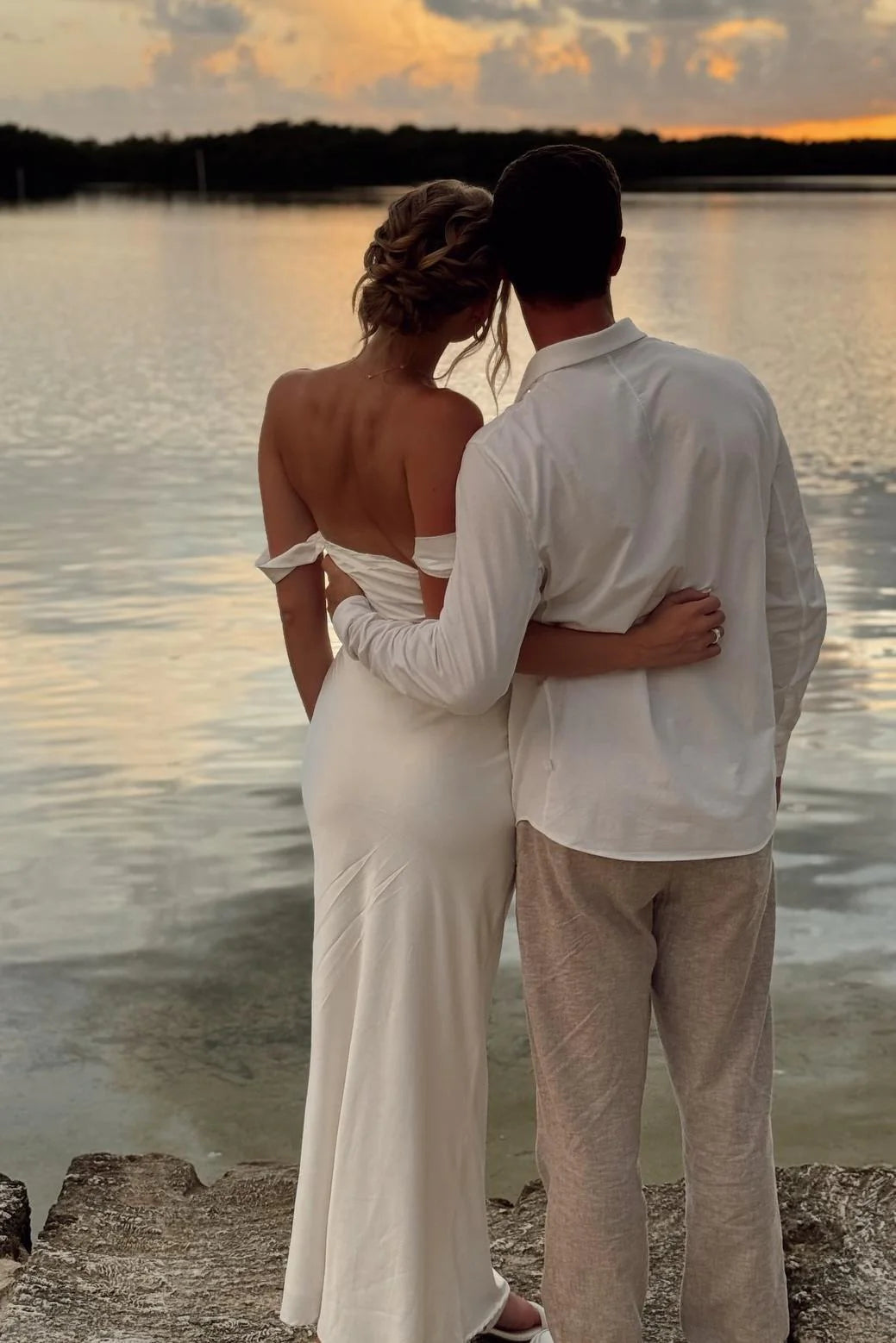 Weitese Simple Off the Shoulder Coral Sheath Long Party Dress Floor Length Prom Dress Prom Dresses Stores