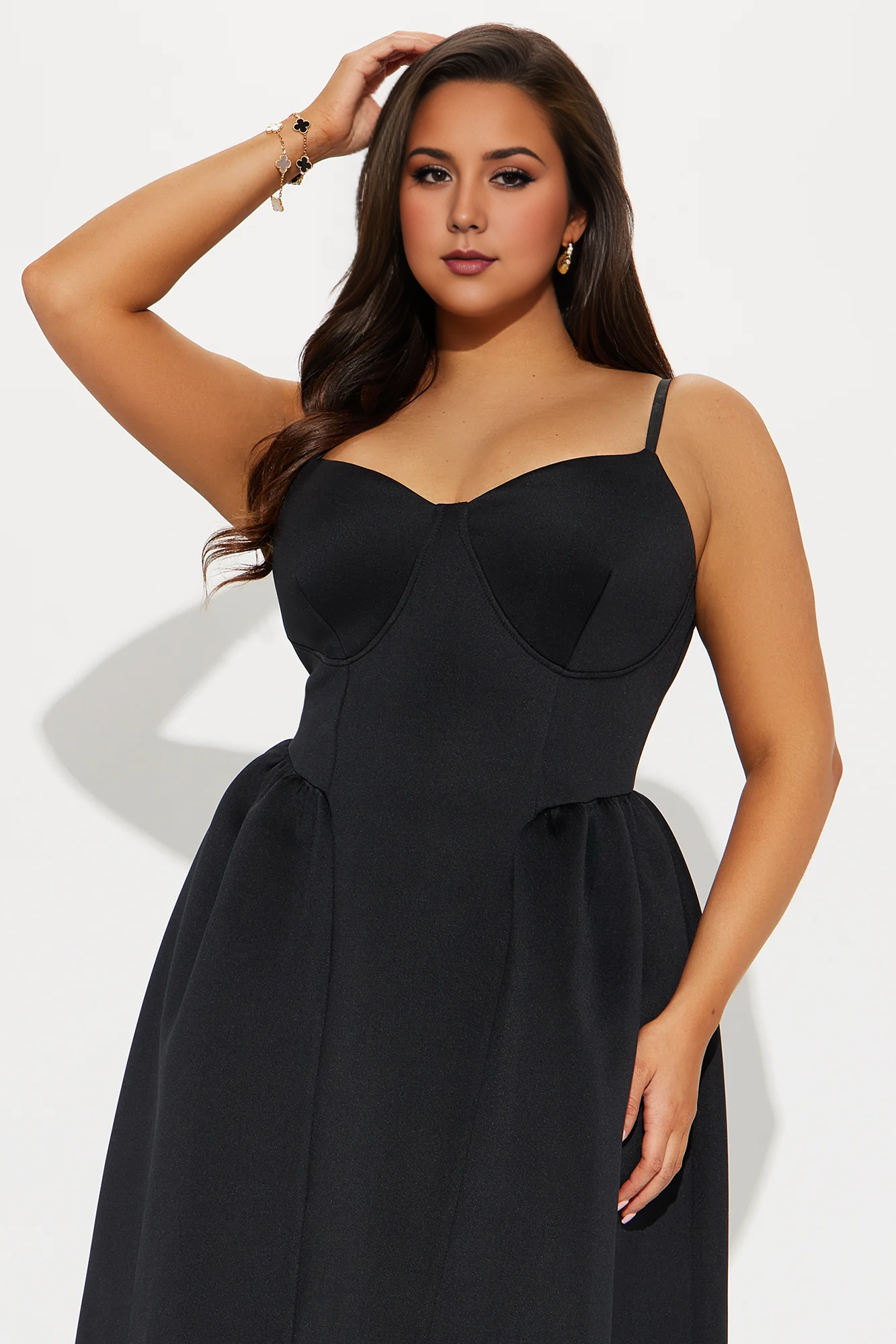 Weitese Dress A Line Gown Black Party Dress Off Shoulder Sleeveless With Ankle Length