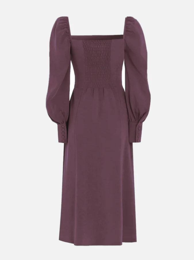 Weitese Formal Women's Dresses Square-neckline Split-hem Midi Dress Prom Dresses Stores