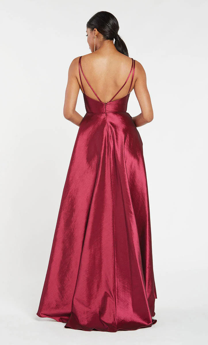 Robe Weitese élégante, robe de soirée trapèze, robe de bal plissée sans manches, longueur au sol 