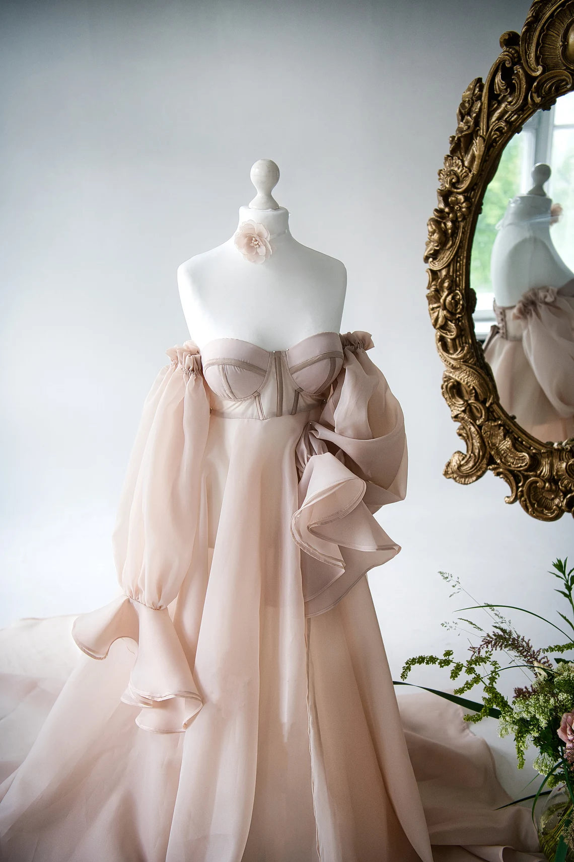 Women Bridal Dress Bohemian Dress Prom Dress Beauty Natural Design Off-the-Shoulder Lace Up Sweetheart Prom Dress