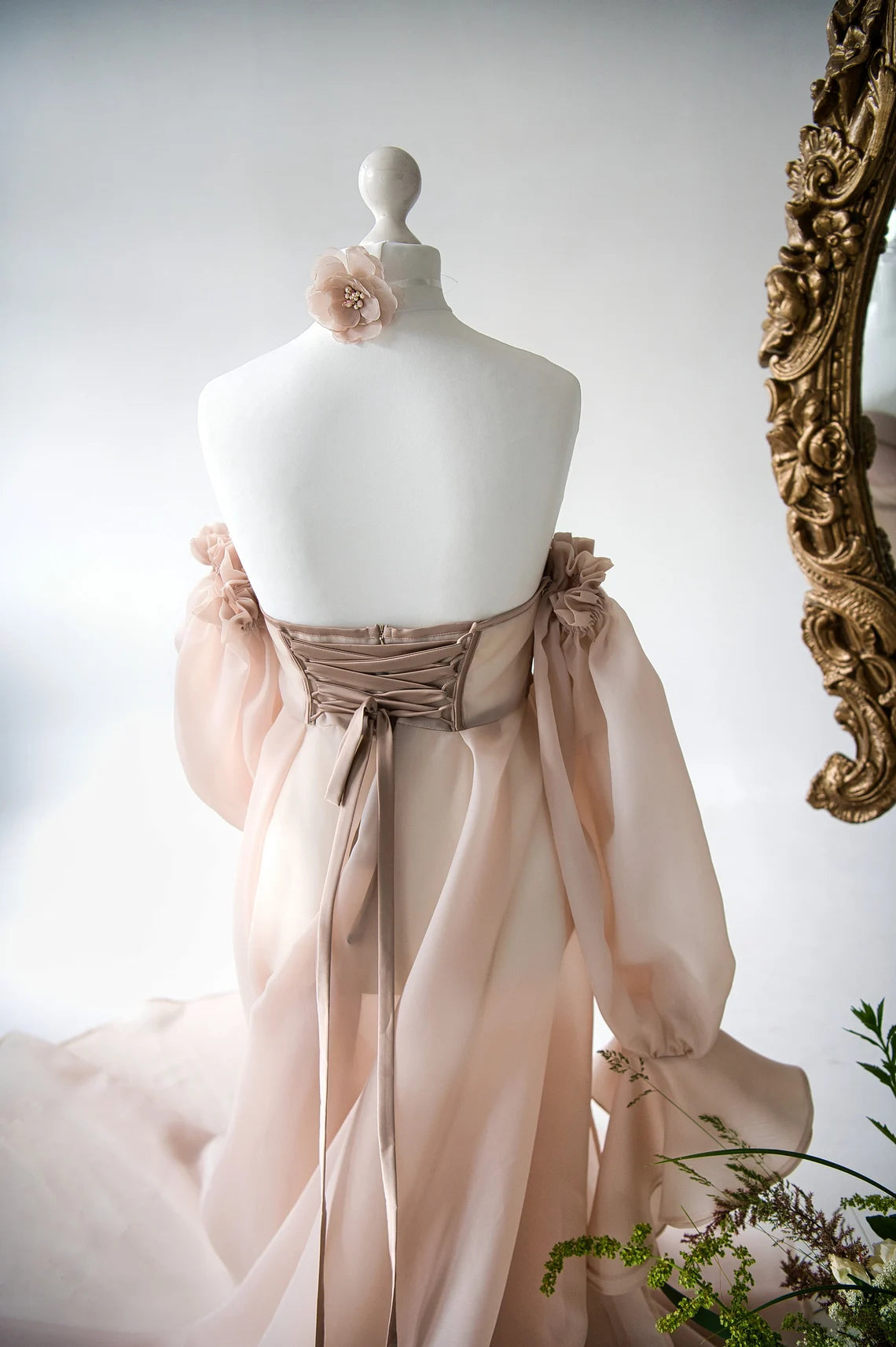 Women Bridal Dress Bohemian Dress Prom Dress Beauty Natural Design Off-the-Shoulder Lace Up Sweetheart Prom Dress