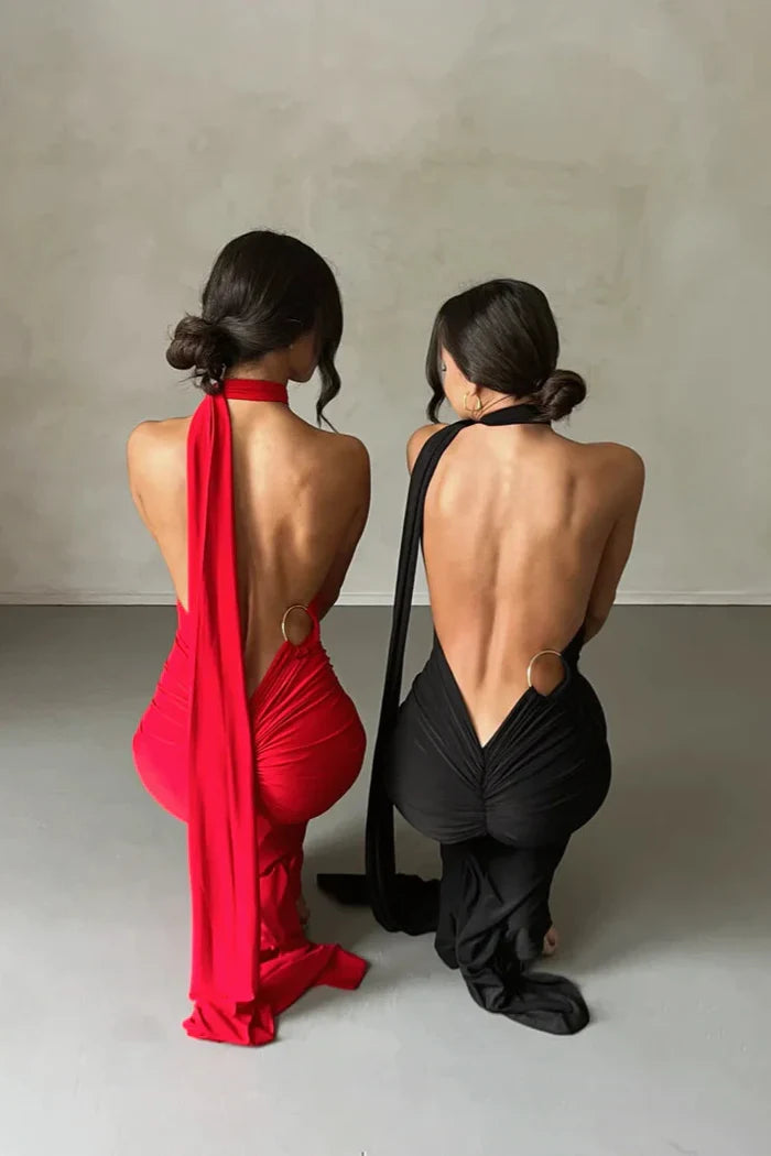 Women Sexy Backless Dress Bodycon Sleeveless Open Back Maxi Dress Going Out Elegant Party Tail Long Dress Women's Formal Dresses Wedding Guest Dress Prom Dresses Stores