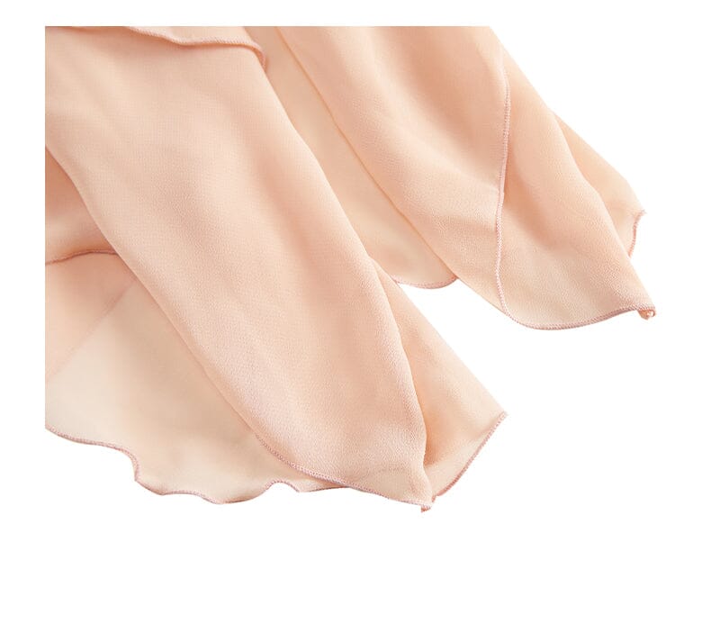 Lace Irregular Dress In Pink