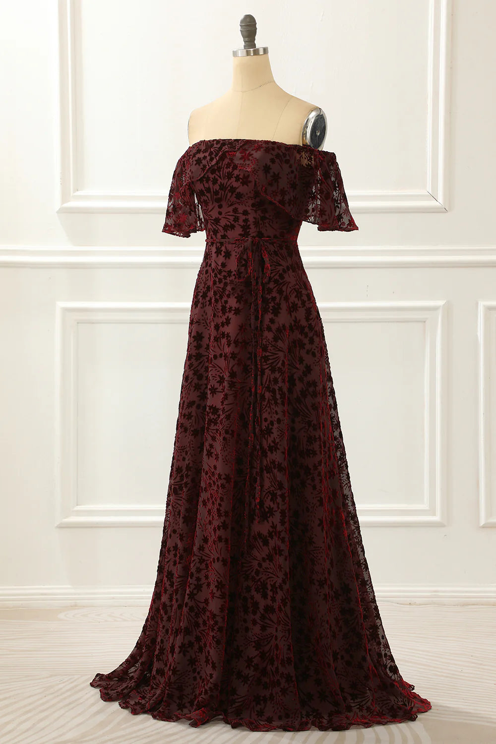 Weitese Dress Off The Shoulder Lace A Line Prom Dress