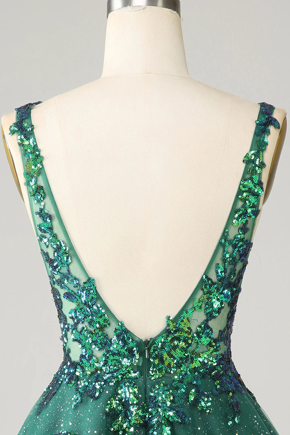 Lindo vestido de fiesta naranja brillante con apliques de lentejuelas