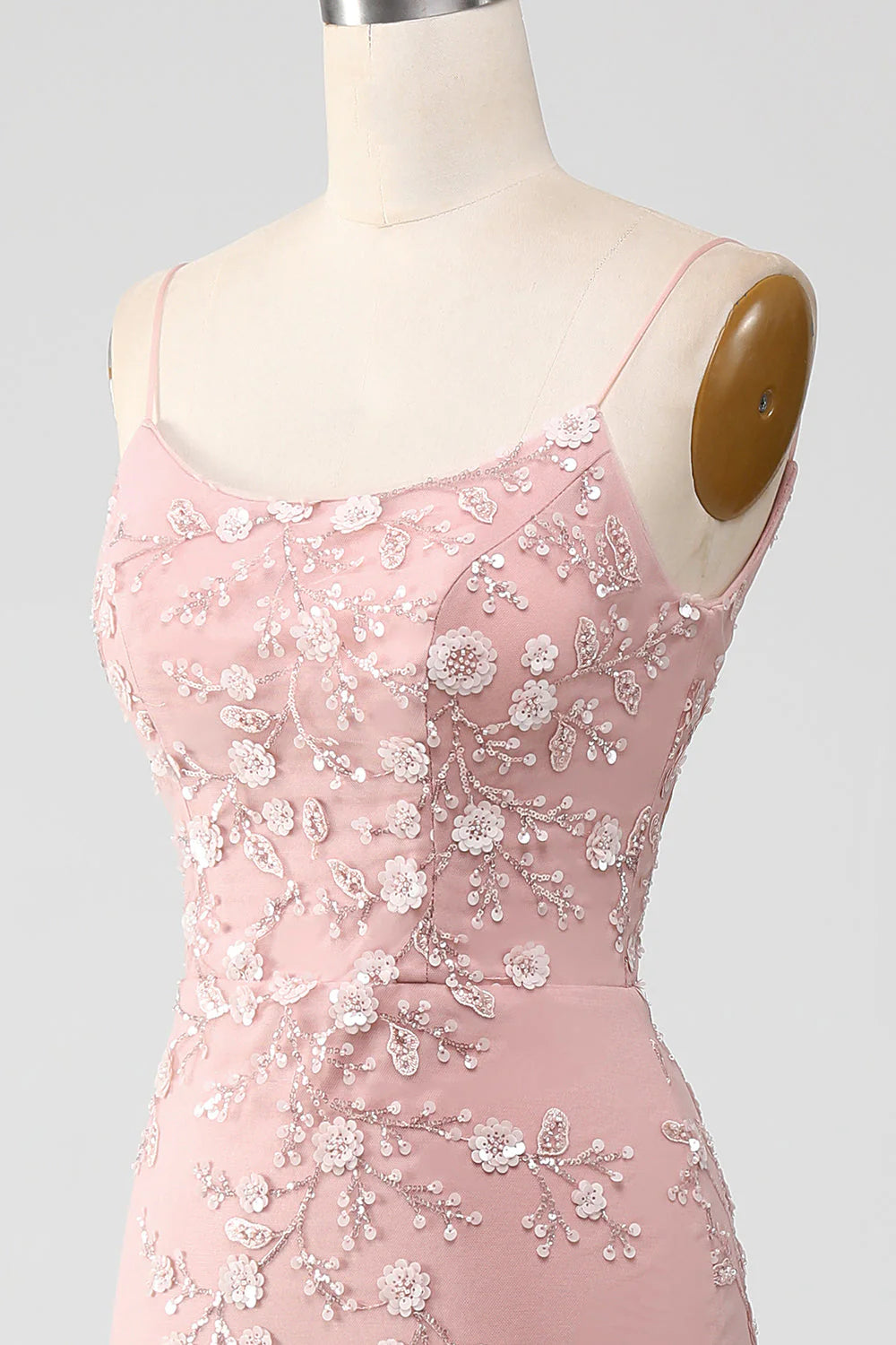 Mermiad Spaghetti Straps Prom Party Dresses With Appliques