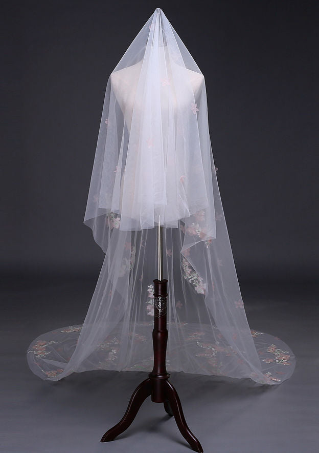 Tulle One-tier Cathedral Bridal Veils