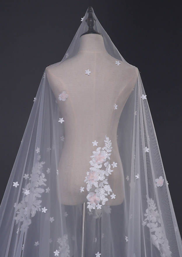 Tulle One-tier Cathedral Bridal Veils