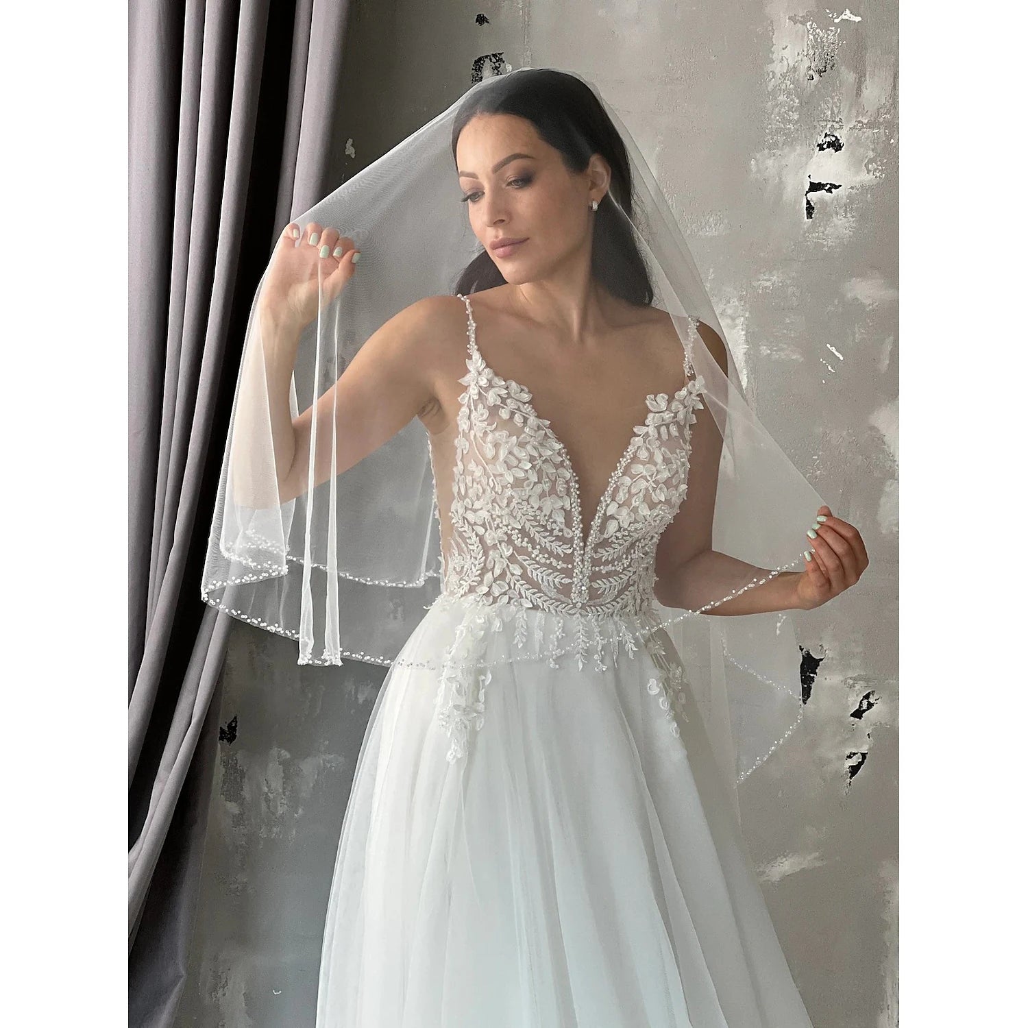 One-tier Stylish / Simple Wedding Veil Chapel Veils