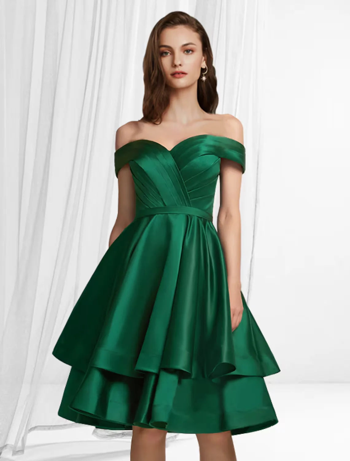 A-Line Off-the-Shoulder Prom Dress